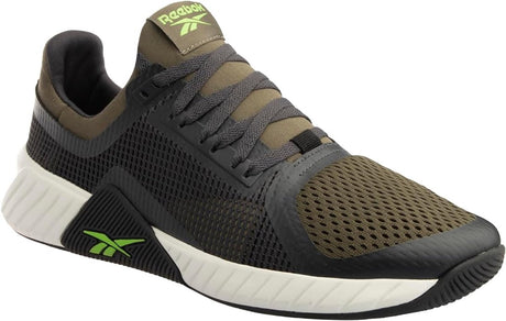 Męskie buty sportowe Reebok flip Charge Grape Leaf Jet Black Limonka - czarno - zielone