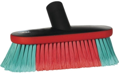 Vikan 526952 owalna szczotka do mycia - 230 mm - przepuszczalna dla wody - miękkie rozdwojone włosie - szczotka samochodowa - myjnia samochodowa