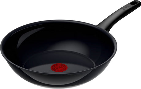 Tefal revive black - patelnia wok - ø28 cm - ceramika - bez pfas - nadaje się do indukcji