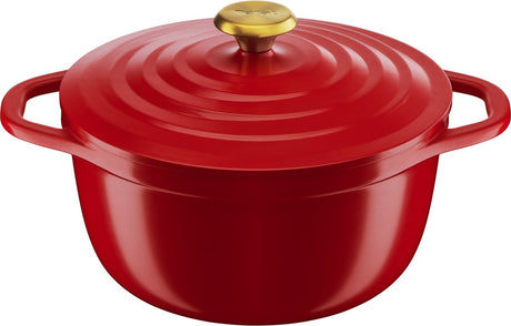 Tefal air - patelnia - ø24 cm - czerwona - lekka - 4,7l - indukcja