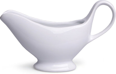 Łódka do sosu 21 x 7 x 11,5 cm biała porcelana 330 gr | 3 sztuki