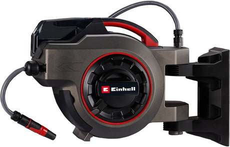 Bęben na wąż akumulatorowy Einhell ge-hr 18 30-1 li solo - power x-change - 18 V Li-Ion - 30 metrów + 1,5 metra - automatyczny zwijacz węża - obrót o 180° - nie dotyczy. akumulator i ładowarka