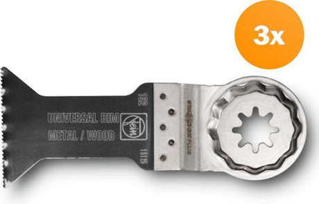 Fein e-cut uniwersalny Starlock plus sägeblatt 3 szt. 60 x 44 mm (63502152220) bimetaliczny