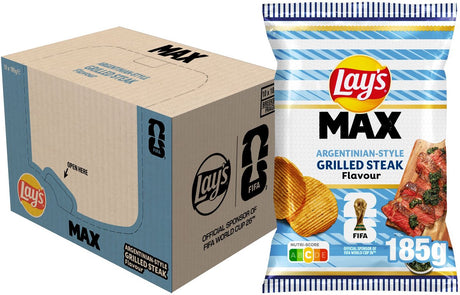 Lay's Max Ribbel Chips Fifa Argentina Stek 10 x 185 gramów