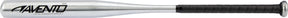 Kij baseballowy Avento - aluminium - 70 cm - srebrny