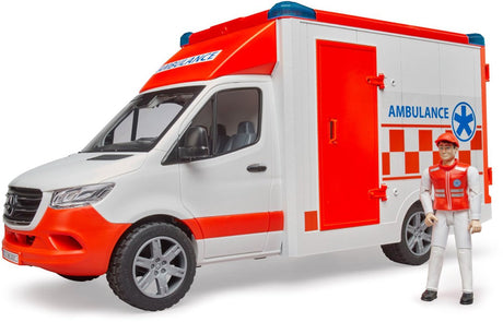 Ambulans sprinterski Bruder Mercedes z ratownikiem medycznym - dźwięk światła - 2676