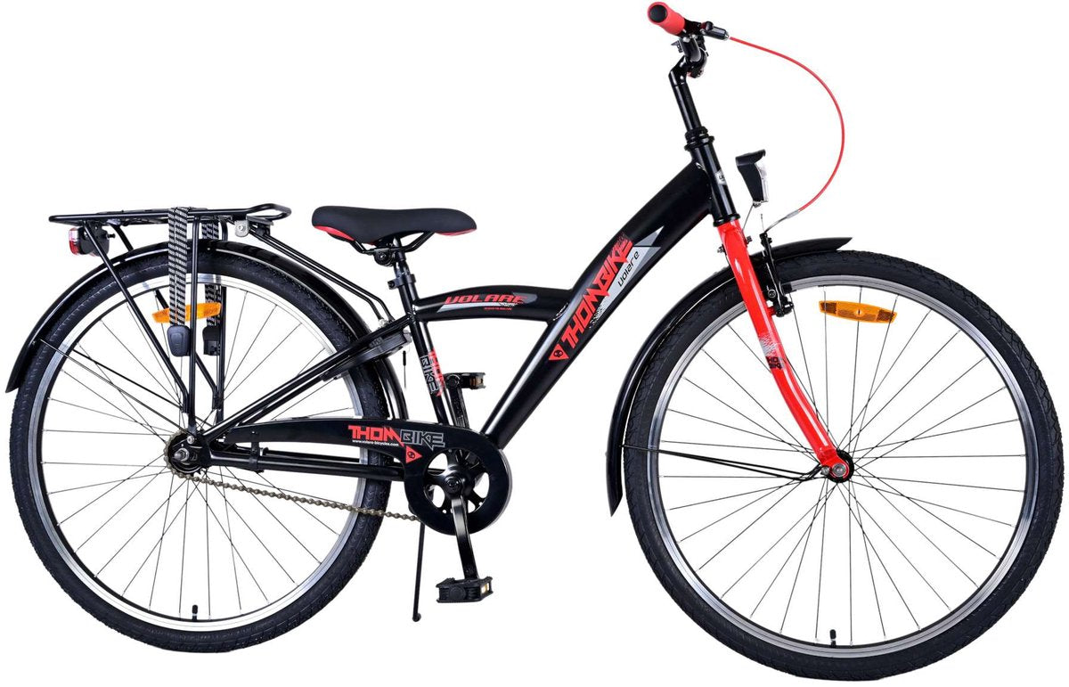 Volare Thombike Dziecięce rower - chłopcy - 26 cali - Czarny czerwony