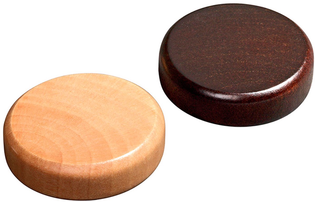 Kamienie do backgammona Philos mini - 30 kawałków drewna schima - 20x8mm