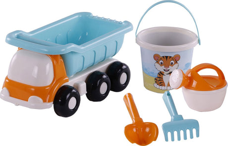 Cavallino Strand Kiepwagen z zestawem do wiadra niebieskiego, 5dlg.