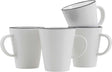 Gimex - linia linea - kubek - czarny - 4 sztuki