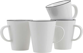 Gimex - linia linea - kubek - czarny - 4 sztuki