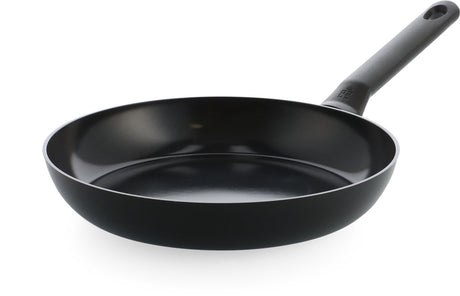 Bk Enjoy patelnia 28cm - powłoka nieprzywierająca niezawierająca pfas - patelnia indukcyjna - patelnia ceramiczna - można piec w piekarniku do 160°c - zimne uchwyty - kolor czarny