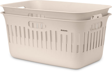 Kosz na pranie Brabantia Collect-it - zestaw 2 szt. - 40 l - delikatny beż