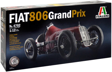Zestaw do montażu samochodu sportowego Italeri fiat 806 grand prix w skali 1:12
