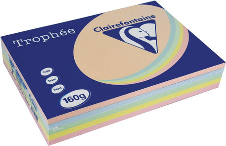 Clairefontaine - pastel trofeum - a4 - różne kolory - 160 gramów - 5 x 50 arkuszy