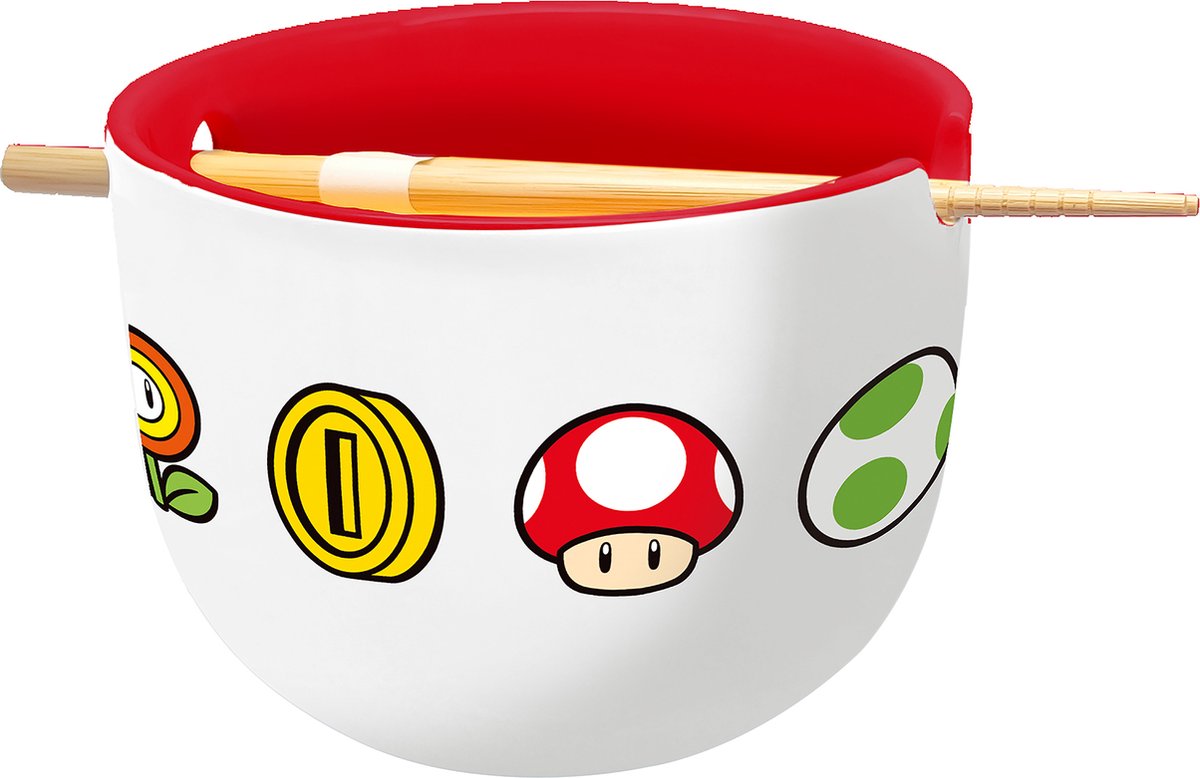 Stor Nintendo - Super Mario Bros. miska na ramen z pałeczkami
