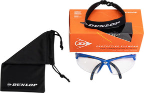 Okulary do squasha Dunlop i-armor niebieskie, regulowane