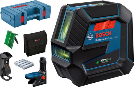 Laser krzyżowy Bosch Professional GCL 2-50 g w kolorze zielonym - 0601066m02