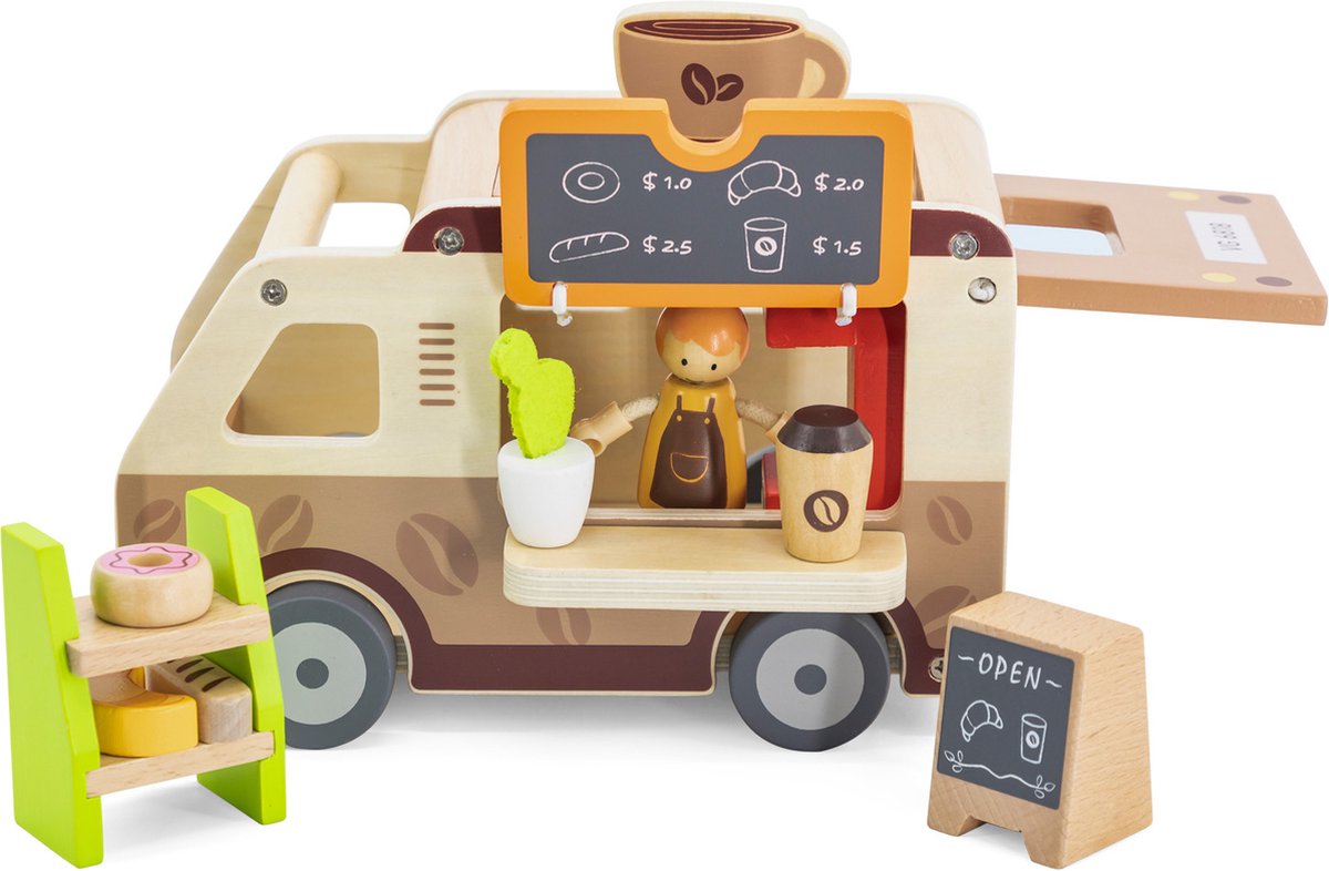 Viga coffee truck wooden play set (3y+)