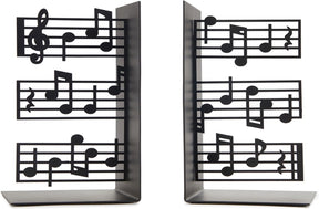 Podpórki do książek Balvi set music metal black