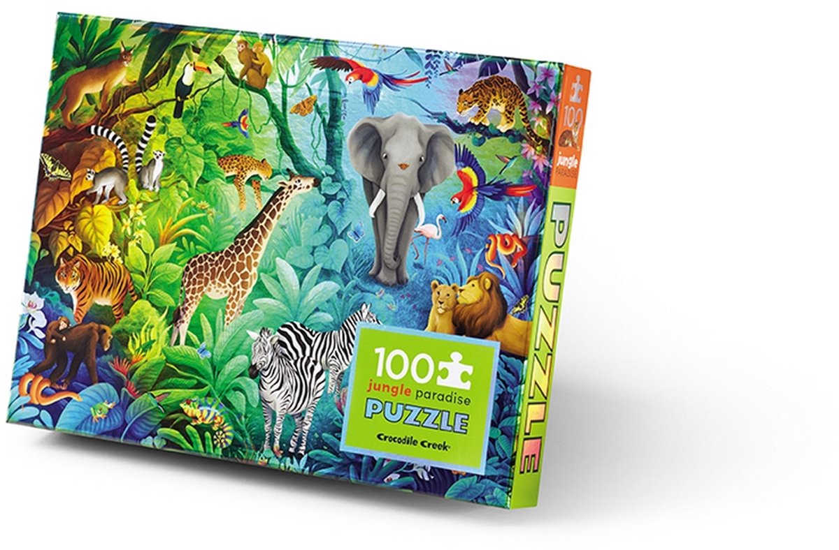 Crocodile Creek 100 elementów holograficzny raj w dżungli.