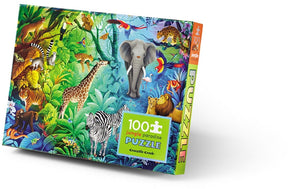 Crocodile Creek 100 elementów holograficzny raj w dżungli.