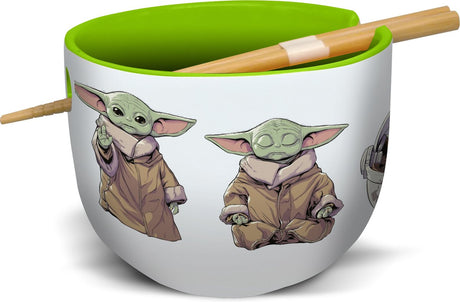 Stor Star Wars: Mandalorian - miska grogu ramen z pałeczkami