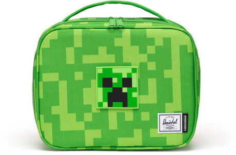 Torba termiczna Herschel Minecraft Pop Quiz Pudełko na drugie śniadanie Little Creeper Green