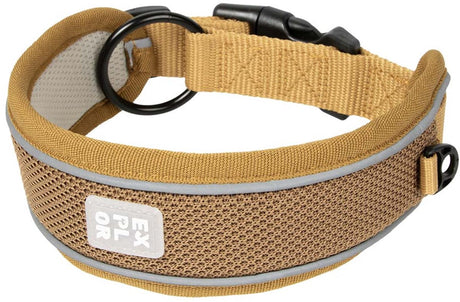 Odkryj klasyczną obrożę Duvoplus Ultimate Fit dla psów XL-52-61cm w kolorze miodowo-złotym