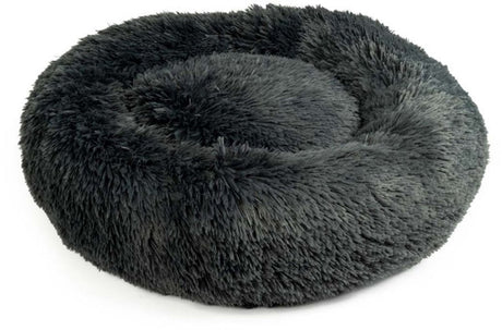 Duvo plus przytulne - łóżko w kształcie pączka - ciemnoszary - l - 80x80x17cm - można prać