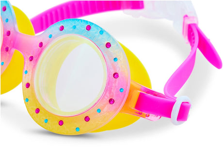 Dziecięce okulary pływackie Bling2o - bud - okulary do nurkowania - przeciwmgielne - ochrona UV - różowe