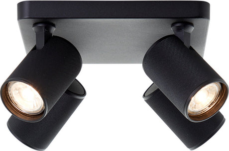 Brilliant Marty - reflektor sufitowy - gu10 4x5w - 3000k - czarny