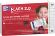 Oxford flash 2.0 - fiszki - w linie - a7 - białe - 80 sztuk