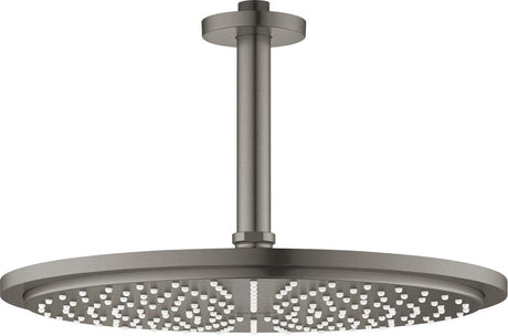 Głowica prysznicowa Grohe Rainshower Cosmopolitan - deszczownica ã¸ 31 cm - łącznie z ramieniem prysznicowym sufitowym - czarny mat