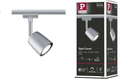 Osłona punktowa szyny Urail Paulmann luźne miejsce gu10 max. 10w ściemnialna 230v chrom matowy, chrom