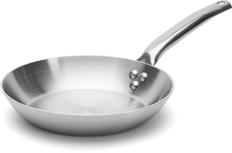 Debuyer de buy alchimy patelnia ø 24 cm – patelnia ze stali nierdzewnej – 3-warstwowa wielowarstwowa – nadaje się do indukcji – nadaje się do piekarnika – wyprodukowano we Francji