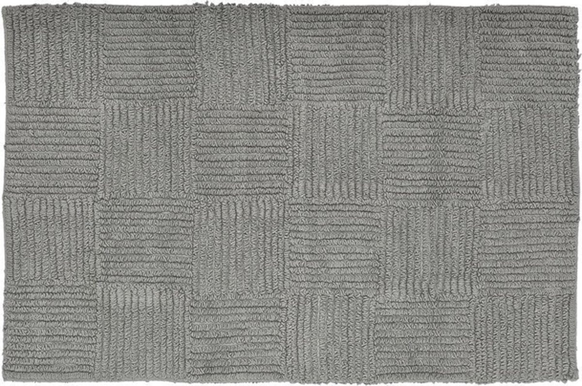 Sealskin reverse badmat 60x90 cm - katoen - grijs