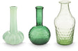 Pip studio - bloemenvaas - woonaccessoires - groene - glazen vaas - set van 3 vazen