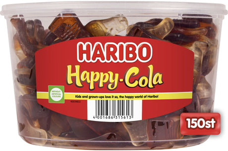 Haribo happy cola - cukierki o smaku coli - silos 150 sztuk