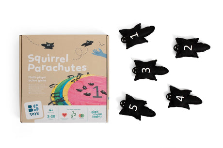 BS Toys Eekhoorn Parachutes - Gra Catch and rzucania