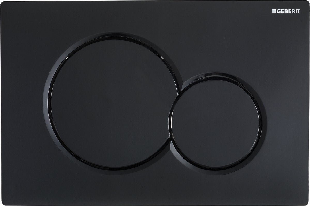 Geberit sigma 01 bedieningsplaat - zwart
