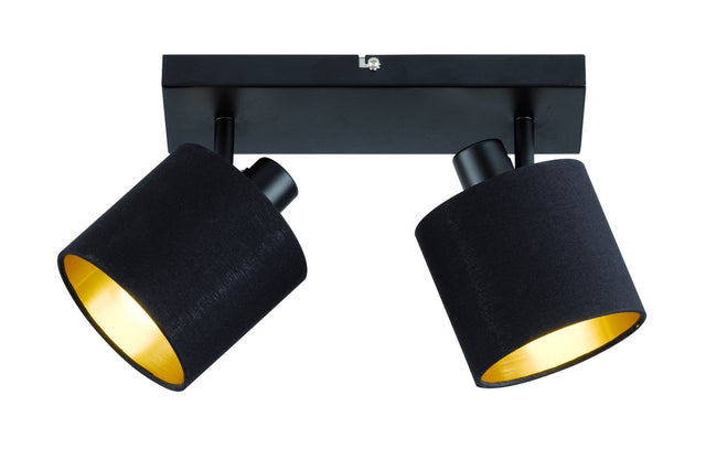 Reflektor natynkowy Rl Live Your Light Reality Tommy – czarny mat – wył. 2x e14 - ip20