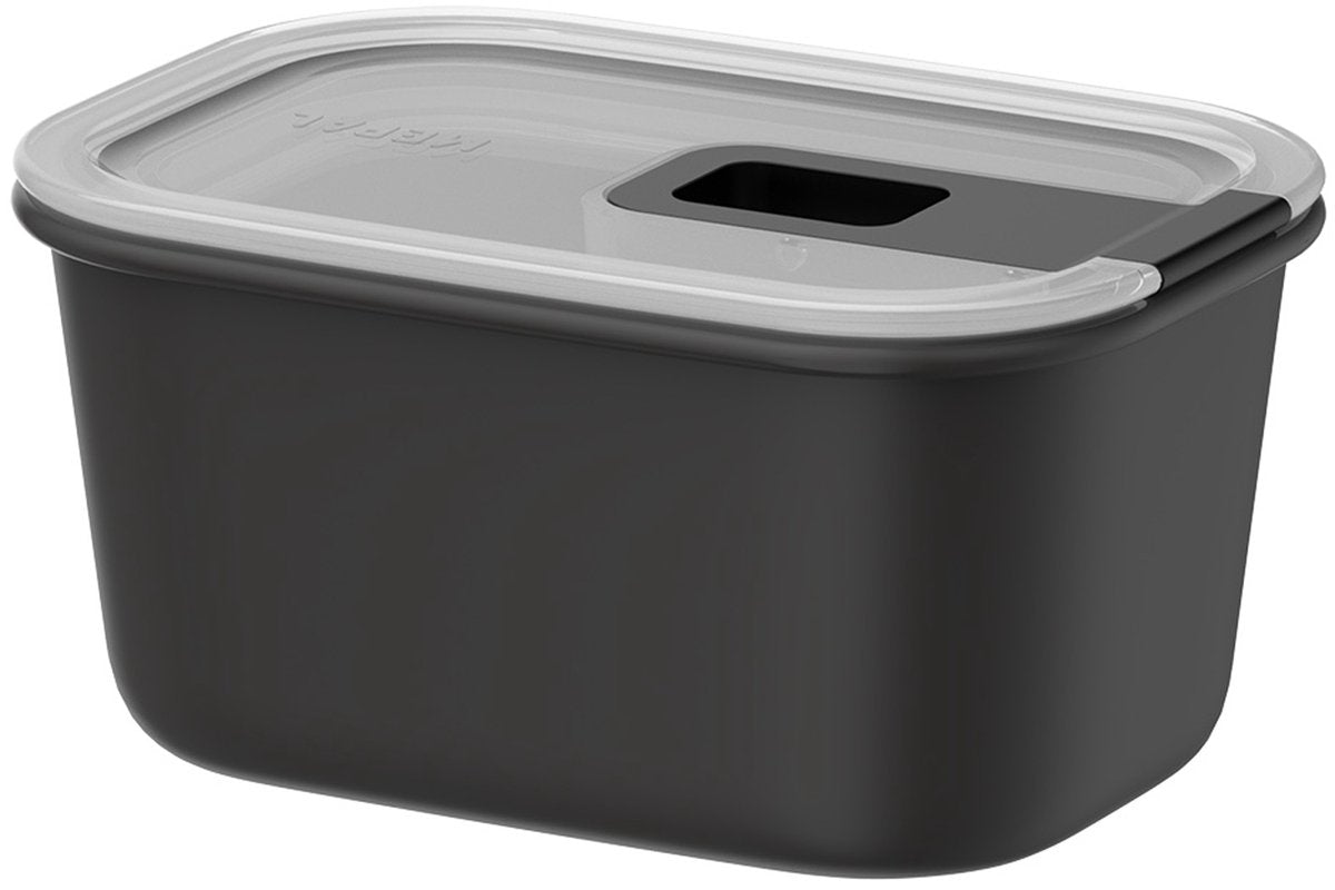 Mepal vershouddoos easyclip - 450 ml - vershoudbakjes met schuifsluiting - geschikt voor magnetron. stoomoven. koelkast en vriezer - nordic black