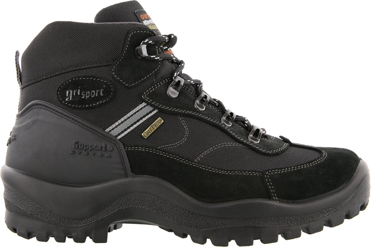 Grisport torino mid unisex wandelschoenen - black