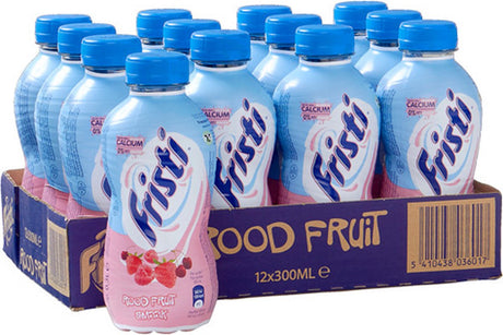 Fristi o smaku czerwonych owoców – butelki PET – 12 x 300 ml – opakowanie wartościowe