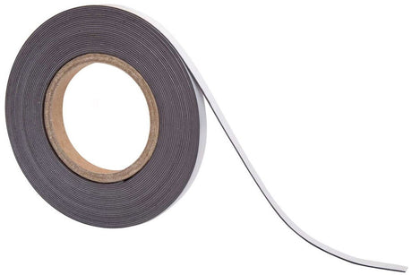 Nakładka na taśmę magnetyczną Maul 1 szt. 40 g cm ² Magnetyczny samoprzylepny pasek do pisania 10 m x 1 cm x 1 mm brązowy