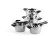 Bk q-linair classic pottenset - 4 delig - veilig afgietsysteem
