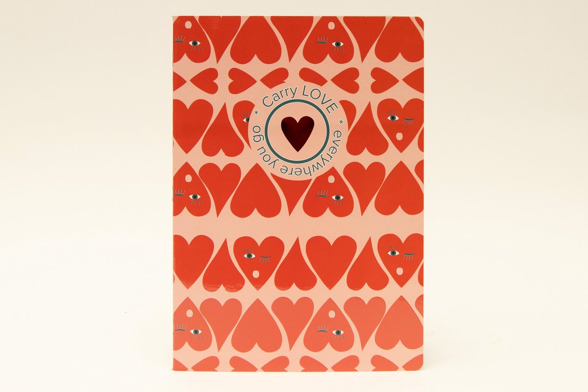 Ancor schrift b'log hearts love a4 ruit 5mm 48 vel 90 grams