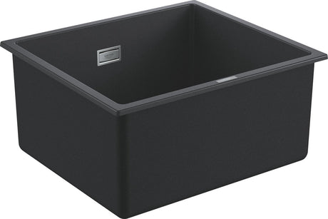 Zlew kompozytowy Grohe K700u - 45,7cm - podwieszany - z przelewem - granit czarny