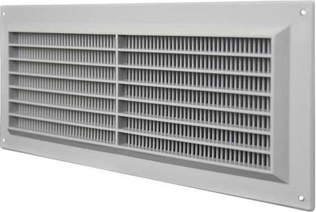 Europlast ventilatierooster rechthoekig met grill 130x300 grijs - vr1330p
